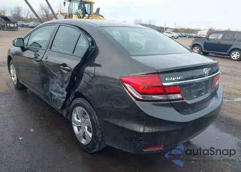 2013 Honda Civic Lx z USA, uszkodzony, nr VIN 19XFB2F59DE028444